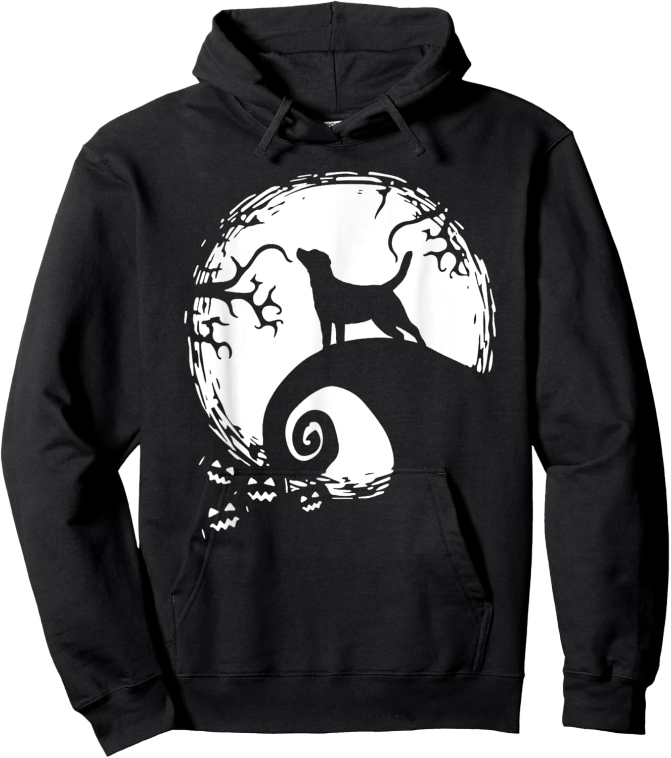 Labrador Retriever And Moon Halloween Hoodie - Hoodie | Black