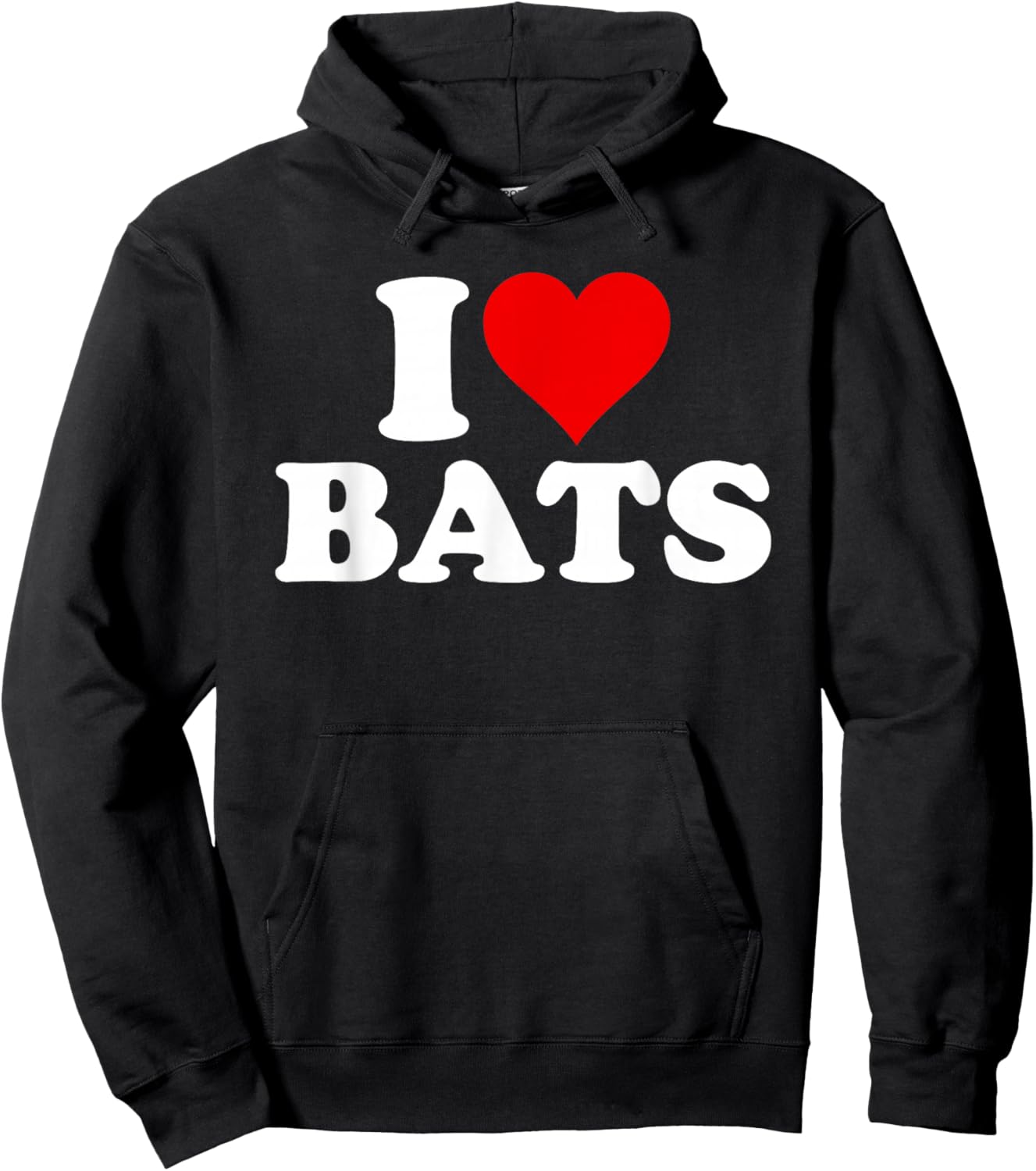 I Love Bats I Heart Bats Hoodie - Hoodie | Black