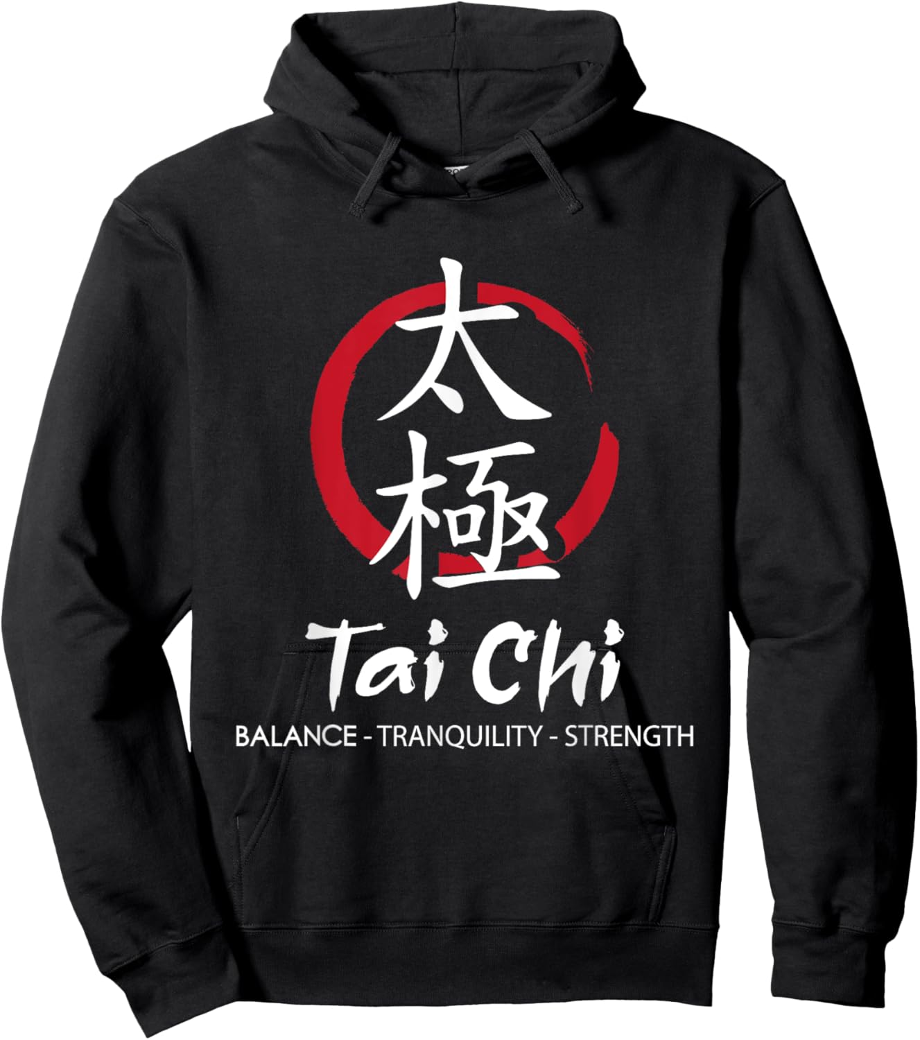 Tai Chi - Body Mind Wellness Spiritual Yin Yang Martial Arts Hoodie - Hoodie | Black
