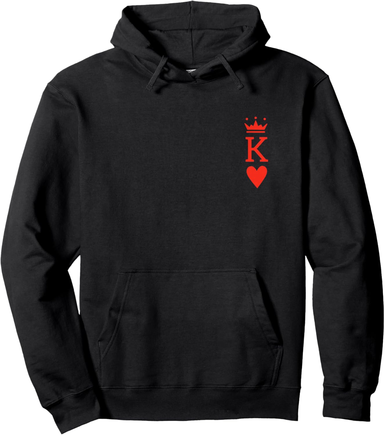 I'm Her King Boyfriend Husband Men Matching Outfits Couples Hoodie - Hoodie | Black