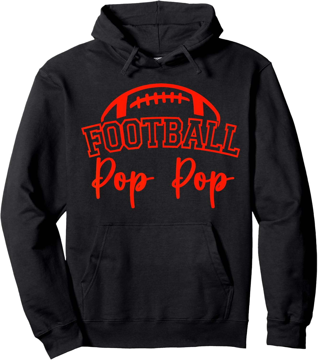 Football Pop Pop Matching Family Football Hoodie - Hoodie | Black