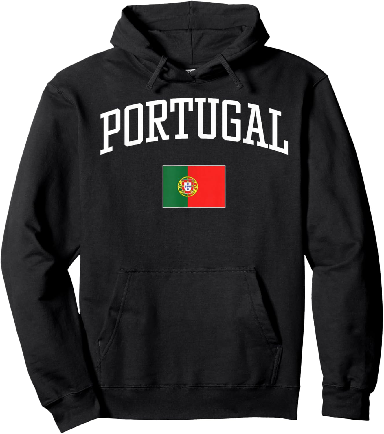 Vintage Flag of Portugal Love Your Country Hoodie - Hoodie | Black