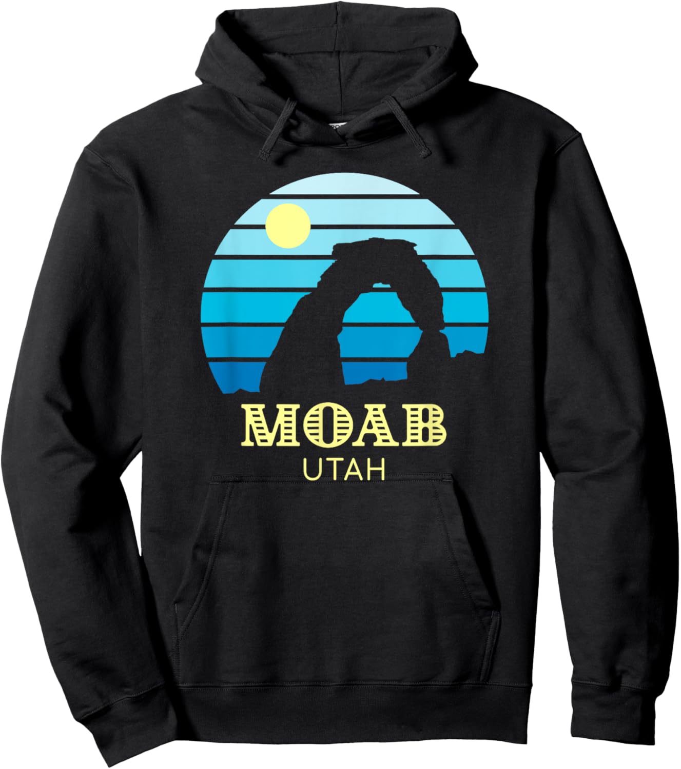 Moab Utah Arches Hoodie - Hoodie | Black