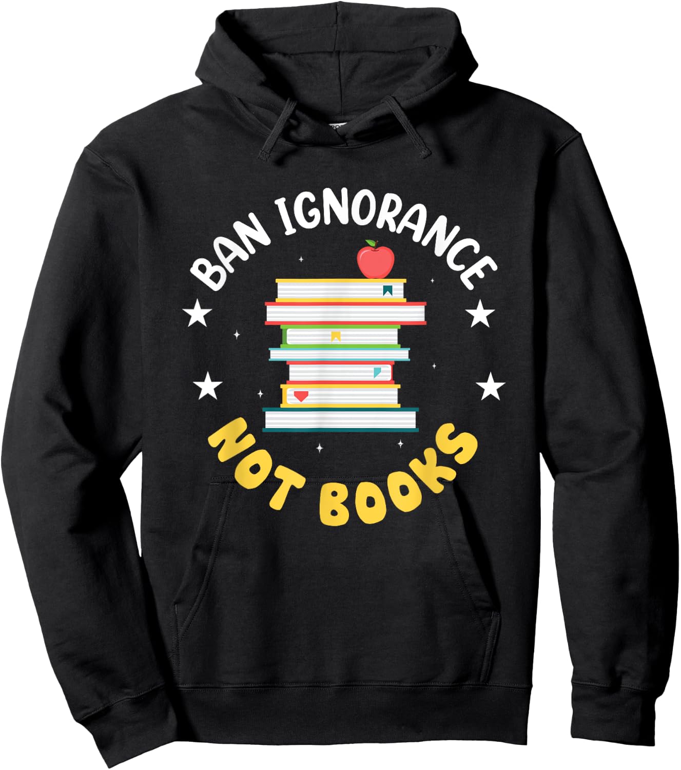 Ban Ignorance Not Books Hoodie - Hoodie | Black
