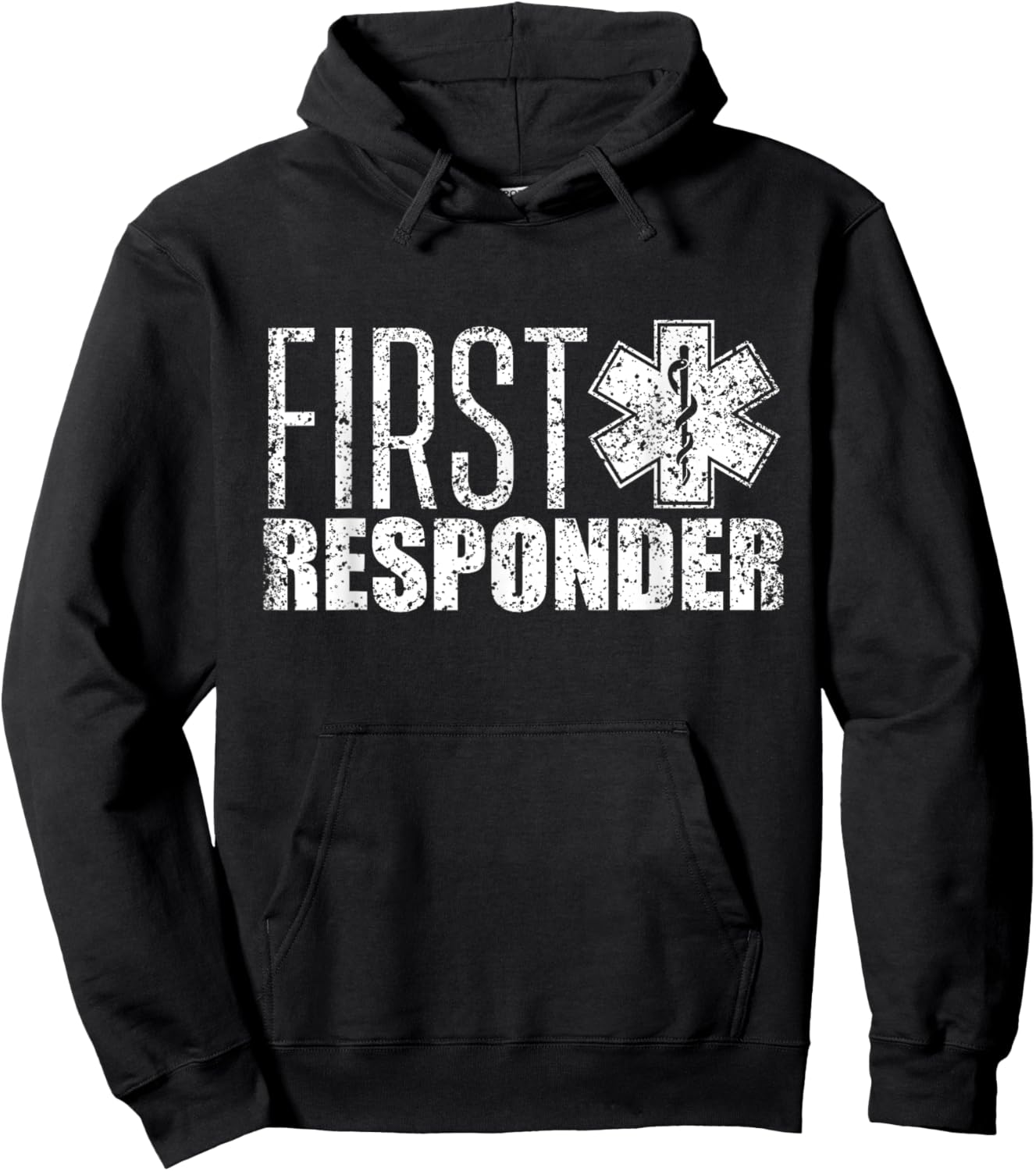 First responder Emergency Paramedic EMT Aid Helper Hoodie - Hoodie | Black