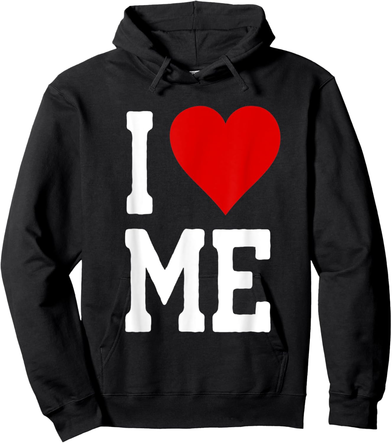 I LOVE ME heart - self love- self acceptance I love myself Hoodie - Hoodie | Black