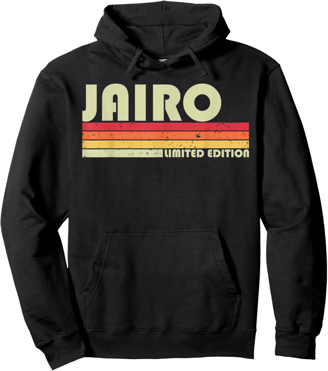 JAIRO Gift Name Personalized Funny Retro Vintage Birthday Hoodie - Hoodie | Black