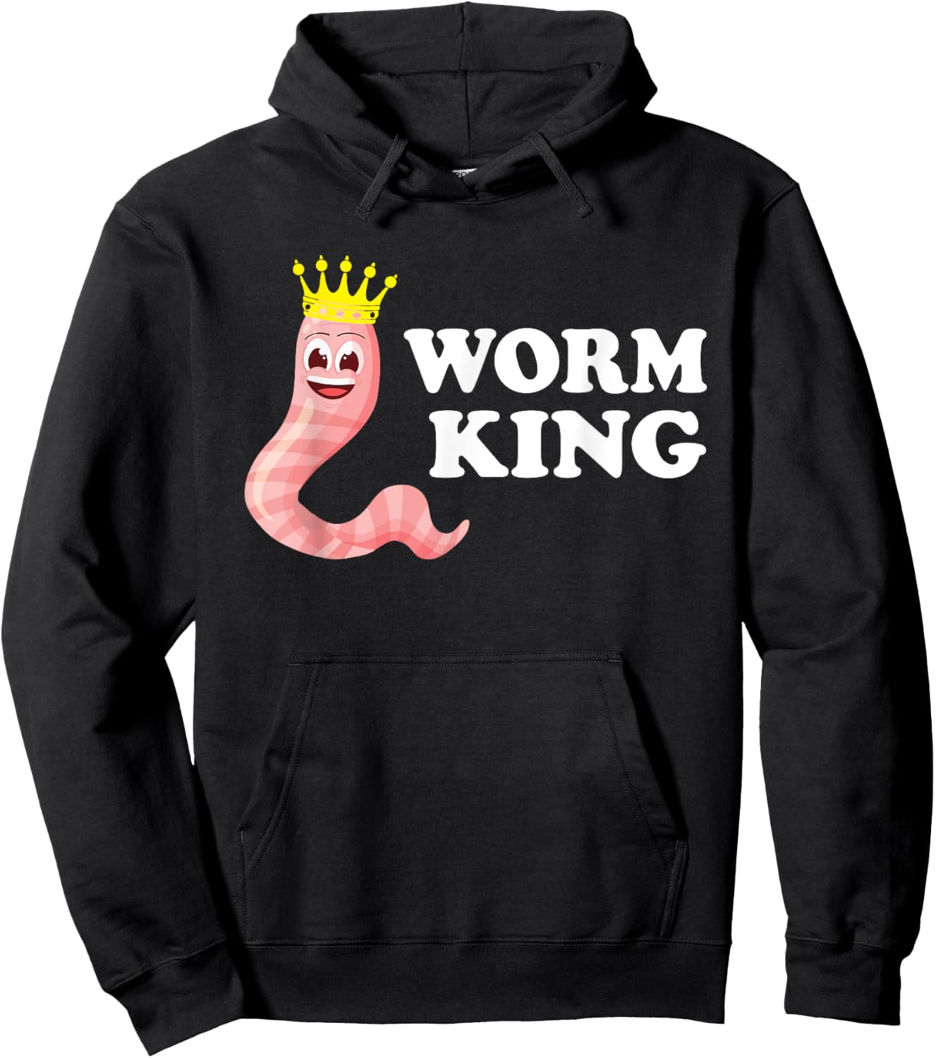 Worm Farmer King Worm Farming Red Wiggler Worm Compost Hoodie - Hoodie | Black