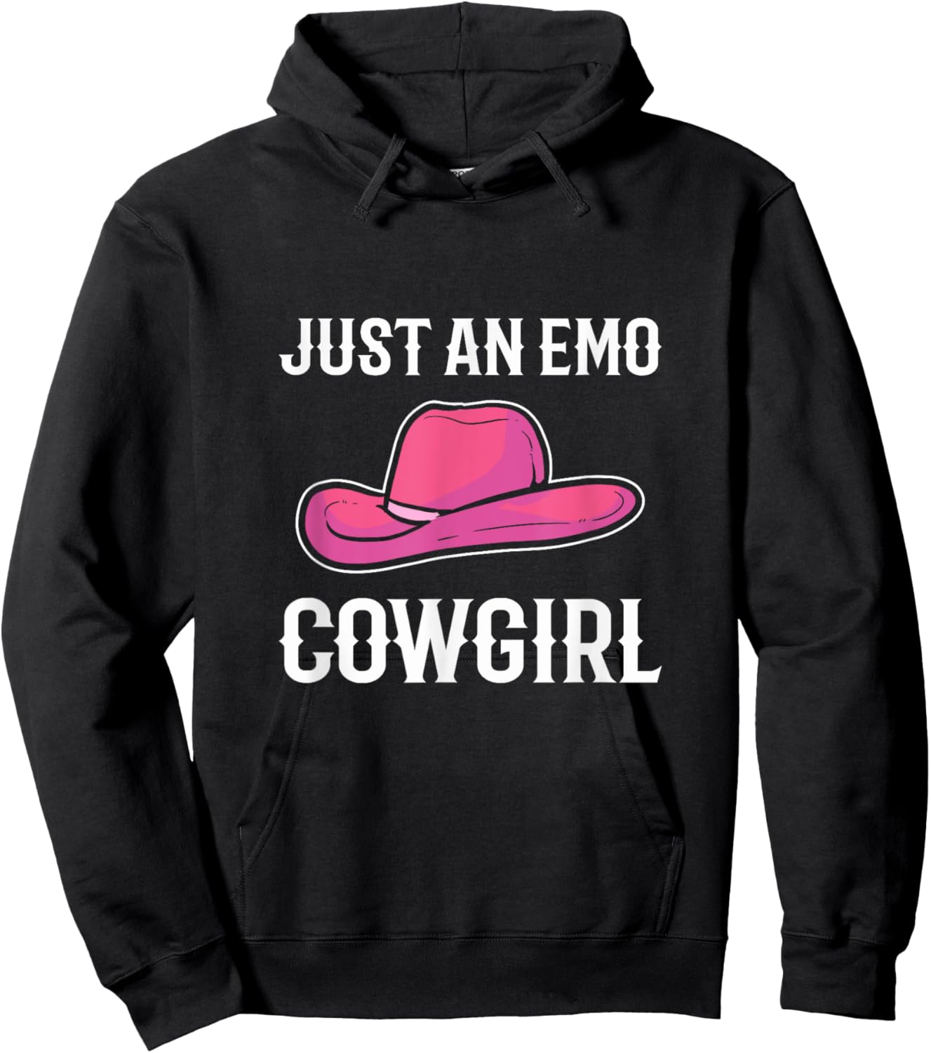 Emo Cowgirl. Emotional Lady Hoodie - Hoodie | Black