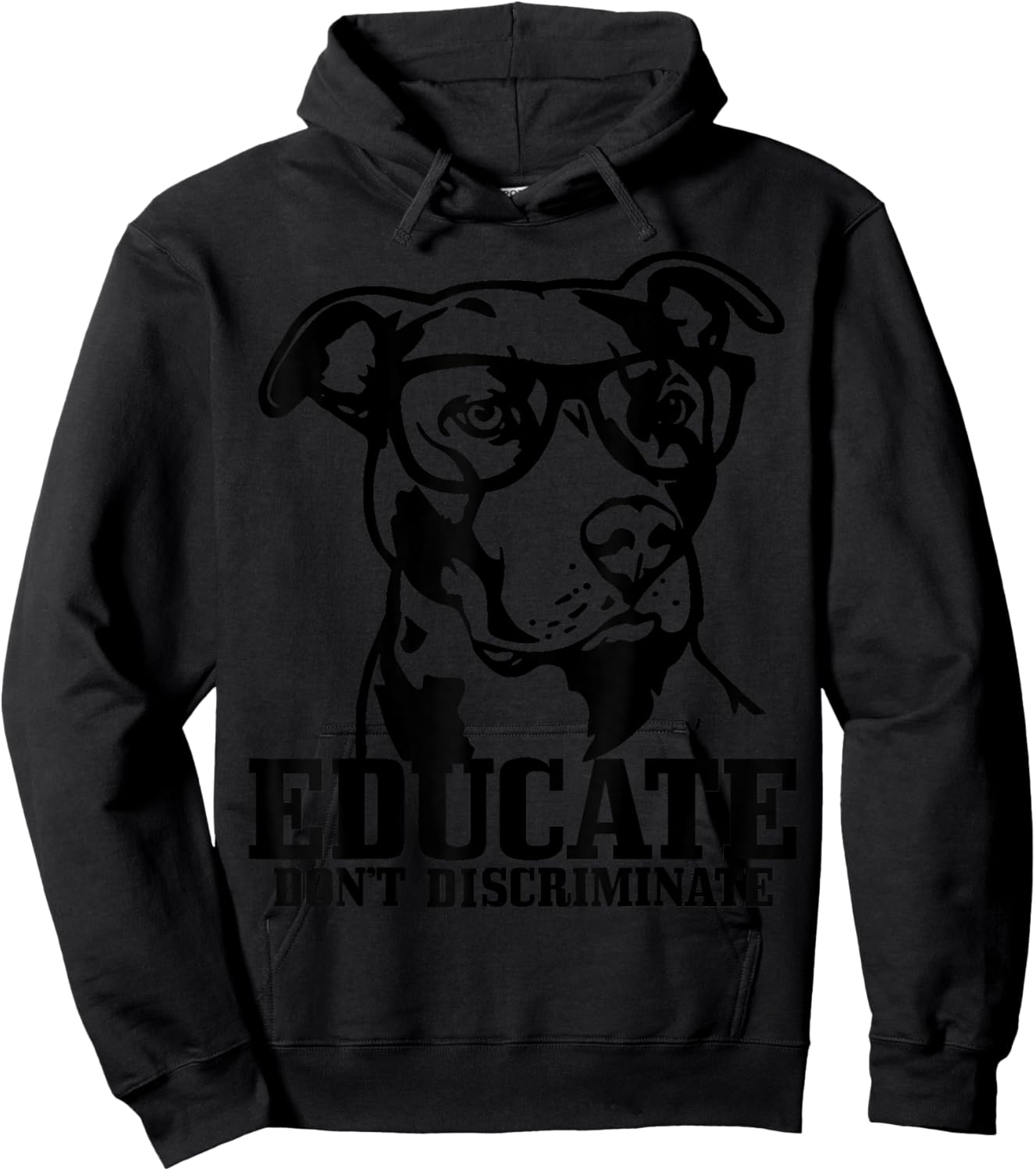 Pitbull Funny Dog Pitbull Mama Papa Hoodie - Hoodie | Black