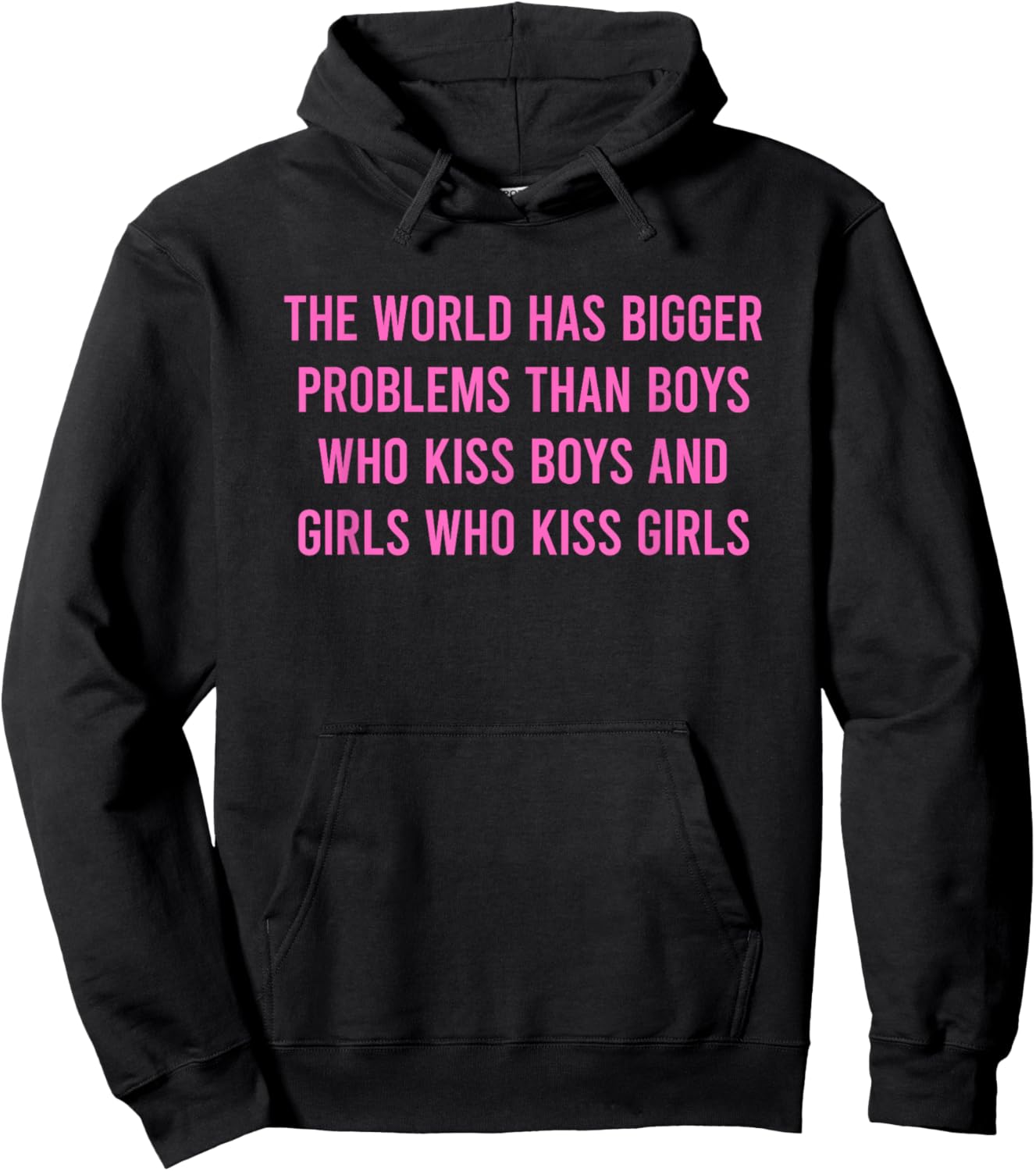 The World Has Bigger Problems Gay Pride Lesbian Hoodie - Hoodie | Black