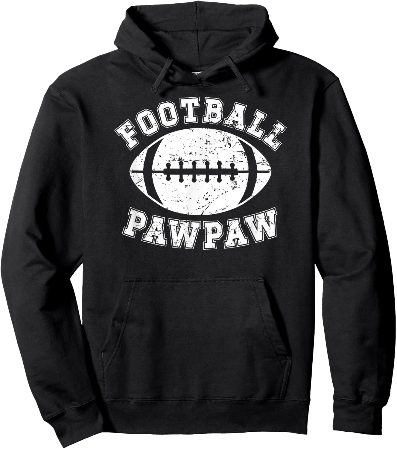 Football Pawpaw Grandpa Pawpaw Of A Football Player Pawpaw Hoodie - Hoodie | Black