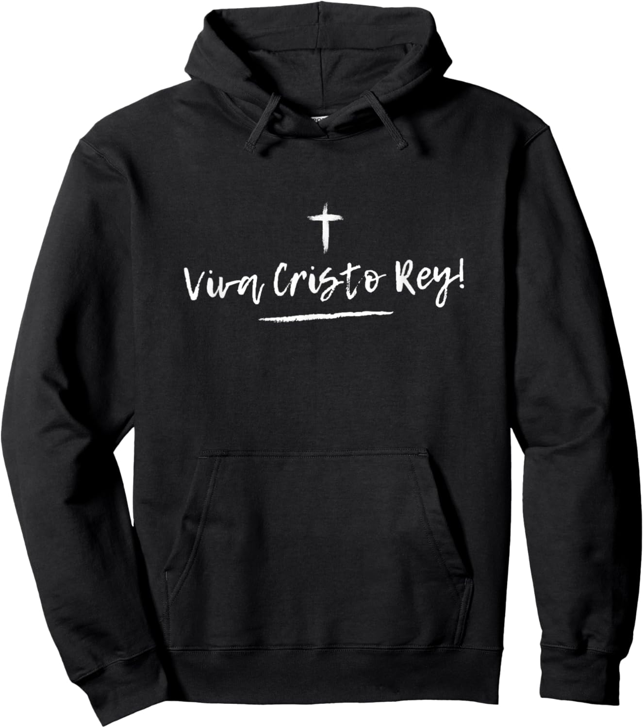 Viva Cristo Rey Catholic Christian Religious Hoodie - Hoodie | Black