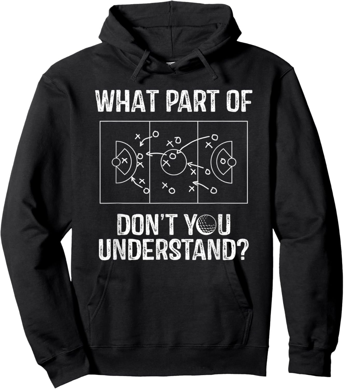 What Part Of Dont You Understand Funny Lacrosse Coach Player Hoodie - Hoodie | Black