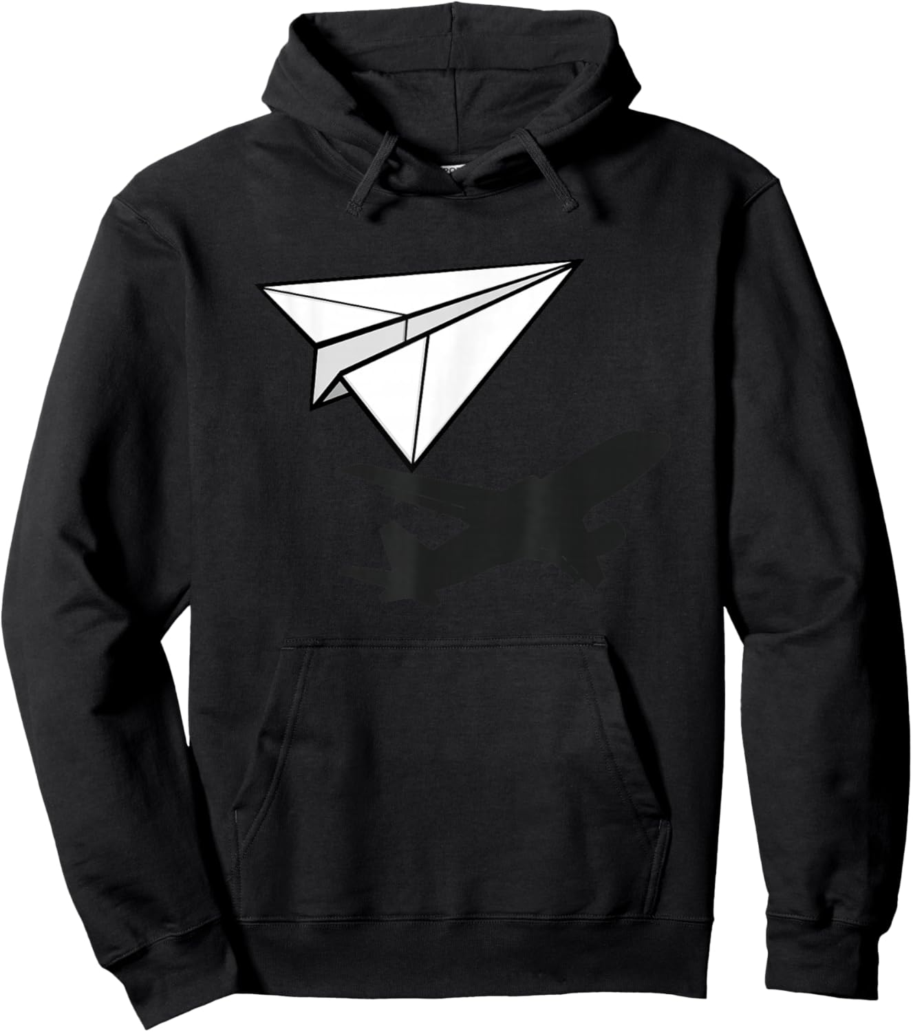 Paper Airplane Novelty Paper Airplane Hoodie - Hoodie | Black