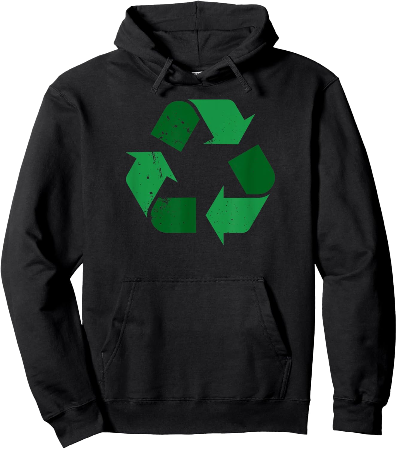Vintage Recycle Symbol Hoodie - Hoodie | Black