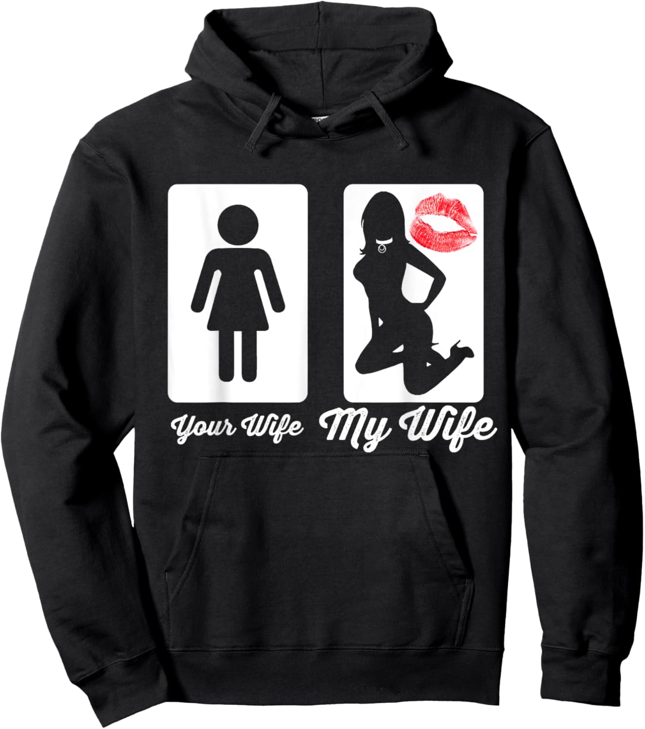 Your Wife My Wife Submissive Bdsm T Shirt Munch Hoodie - Hoodie | Black