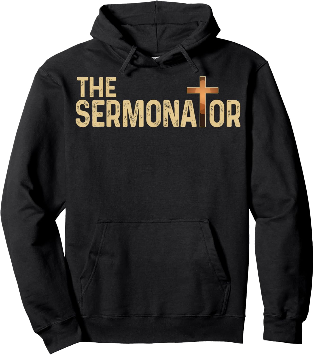 The Sermonator Pastor Christian Parish Clergy Apparel Hoodie - Hoodie | Black