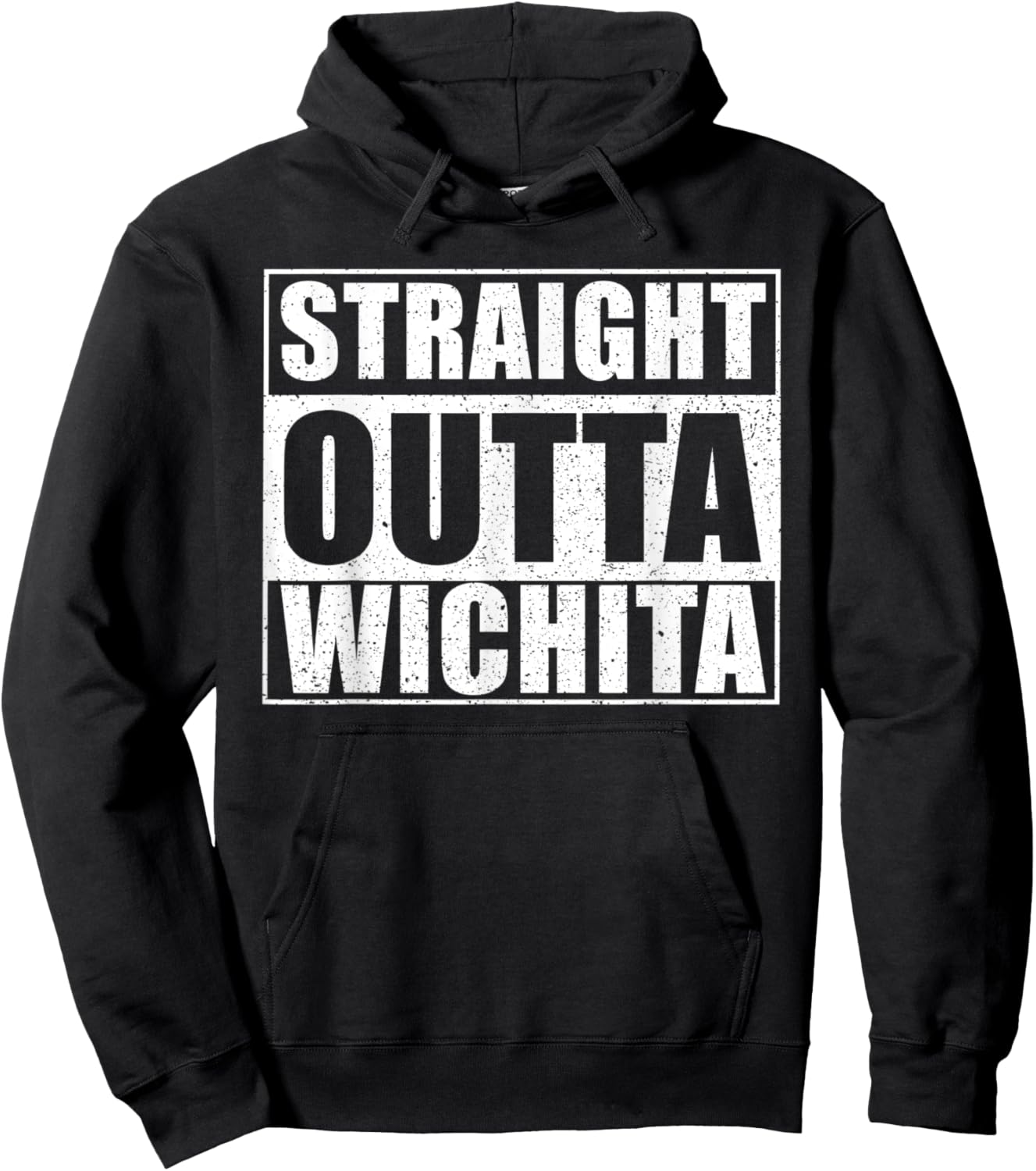 Straight Outta Wichita - USA City Wichita Hoodie - Hoodie | Black
