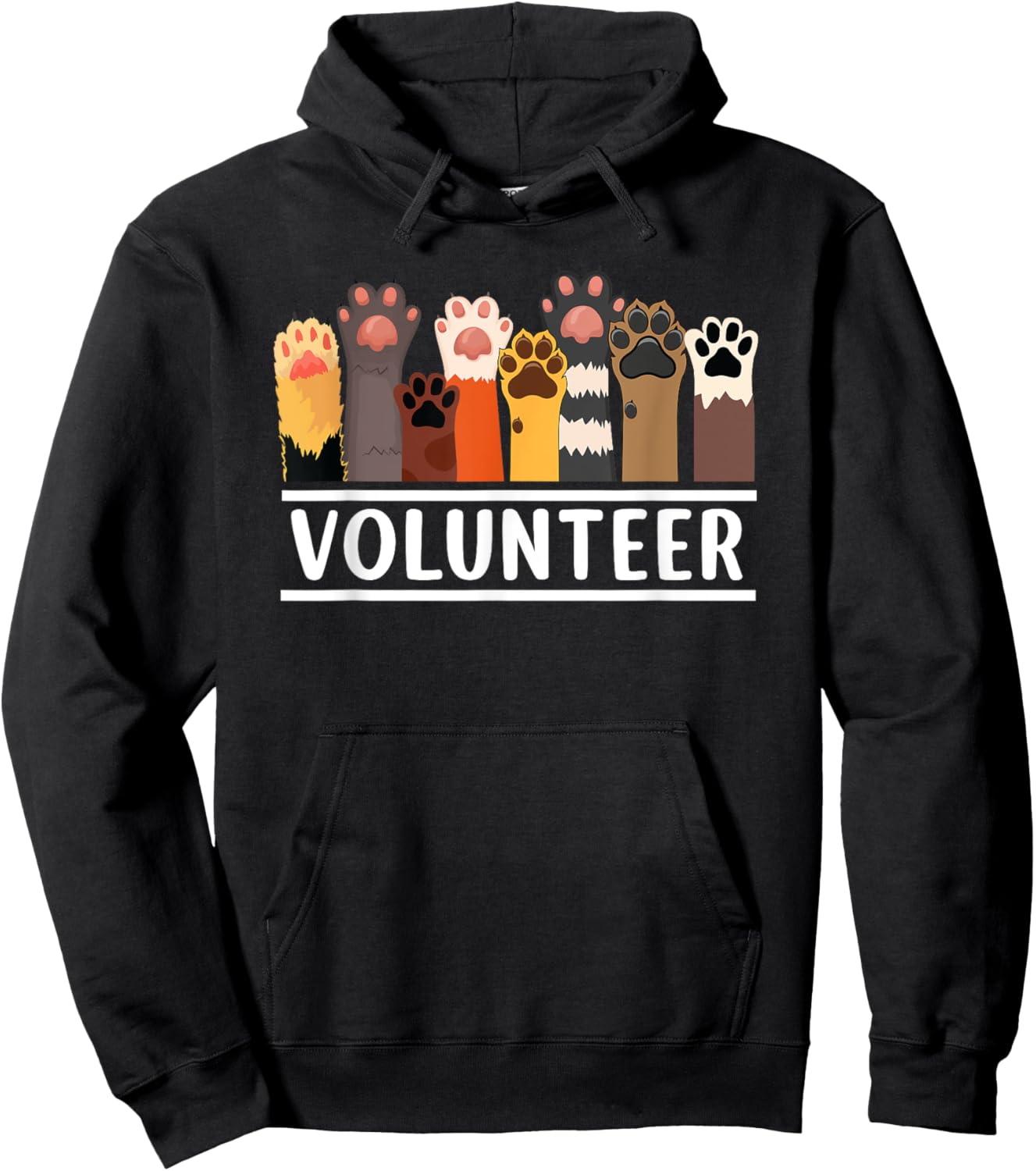 Animal Volunteer For Dog Cat Rescue Supporter Women Hoodie - Hoodie | Black