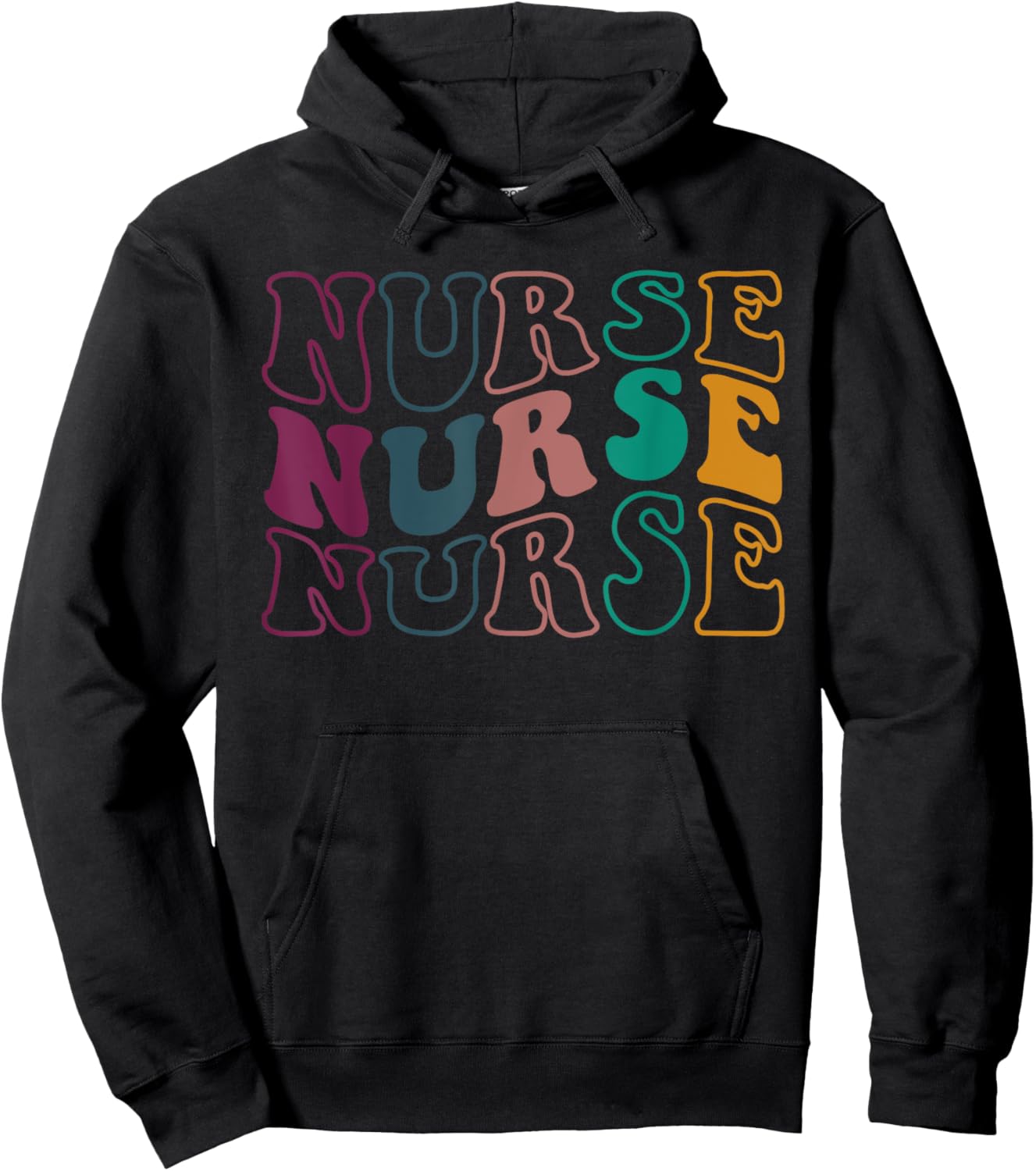 Retro Future Nurse Life for Registered Nurse Nurse's Day Hoodie - Hoodie | Black