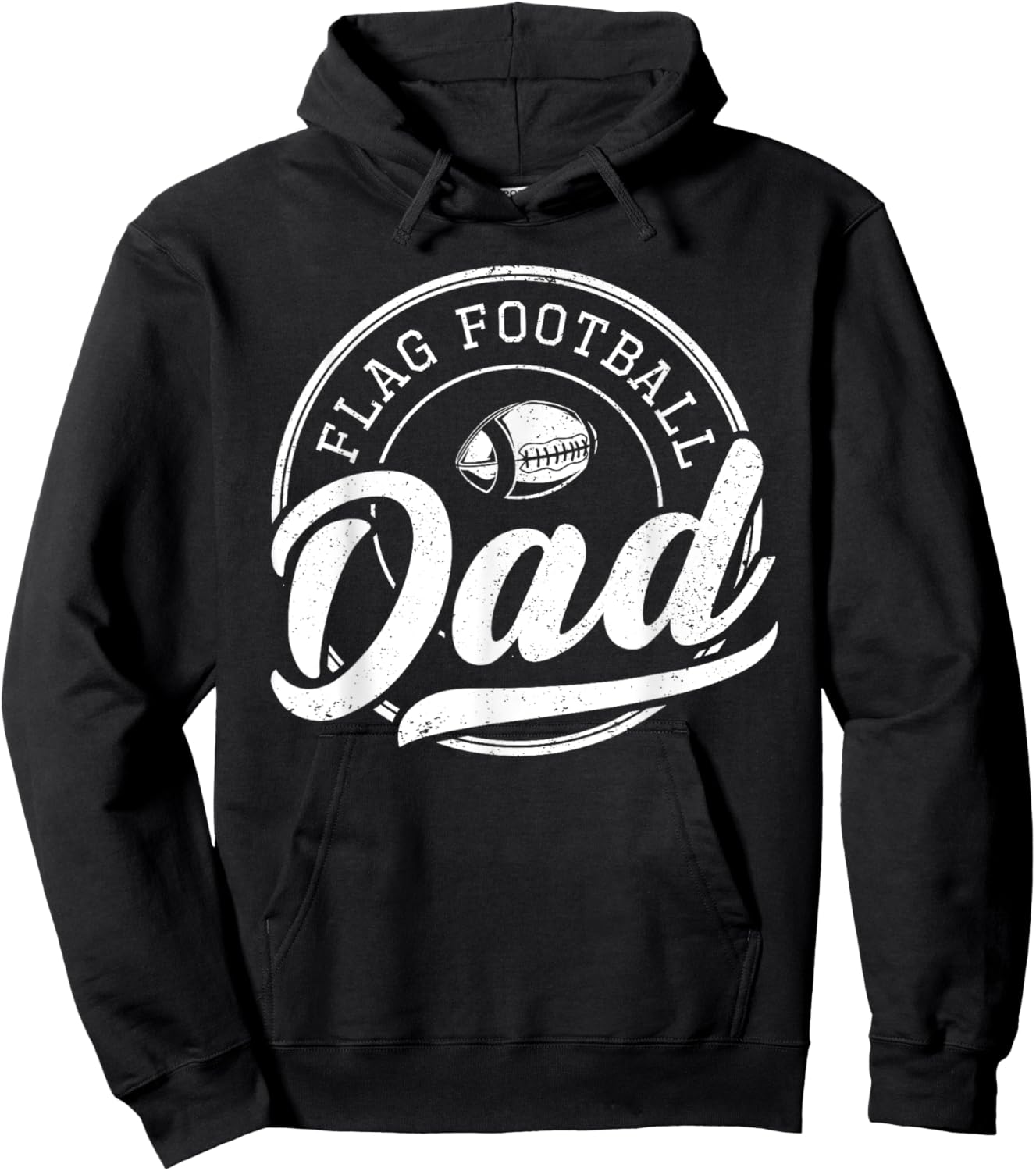 Flag Football Dad Outfit Flag Football Hoodie - Hoodie | Black