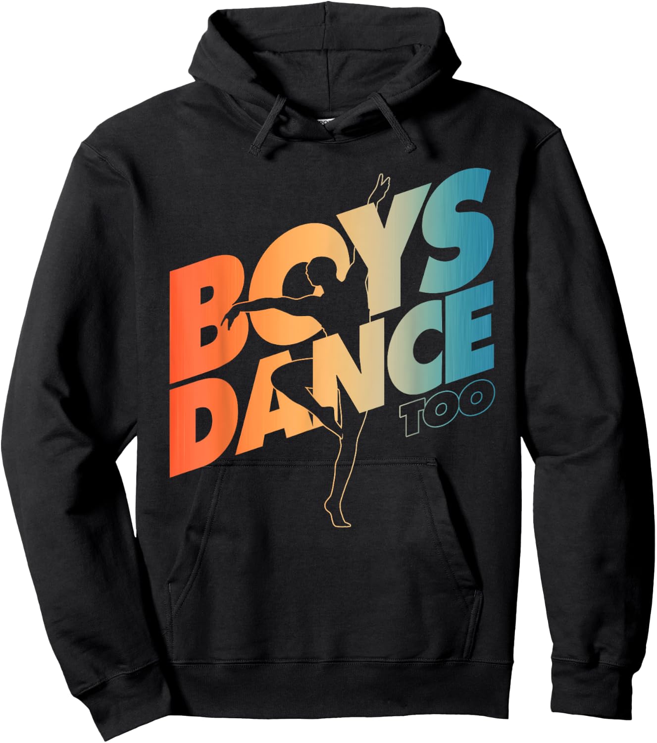 Funny Ballet Dancer Art Boys Ballet Dance Dancing Hoodie - Hoodie | Black