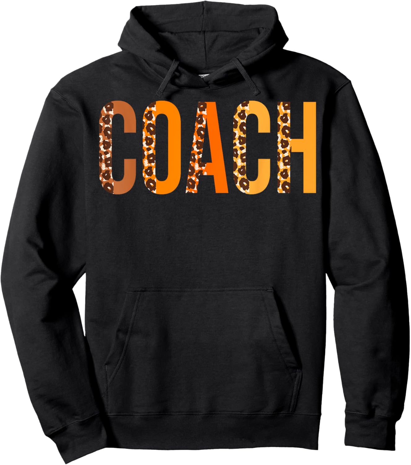 Coach leopard Squad Cute Fall Autumn Lovers Thanksgiving Hoodie - Hoodie | Black