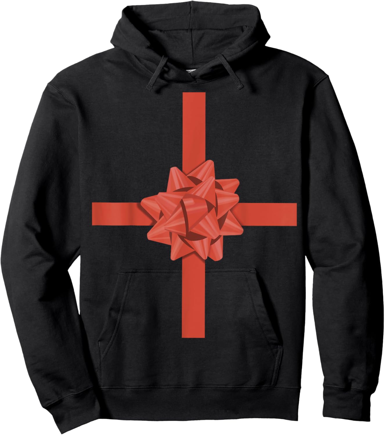 Wrapping Paper With Bow Costume Hoodie - Hoodie | Black