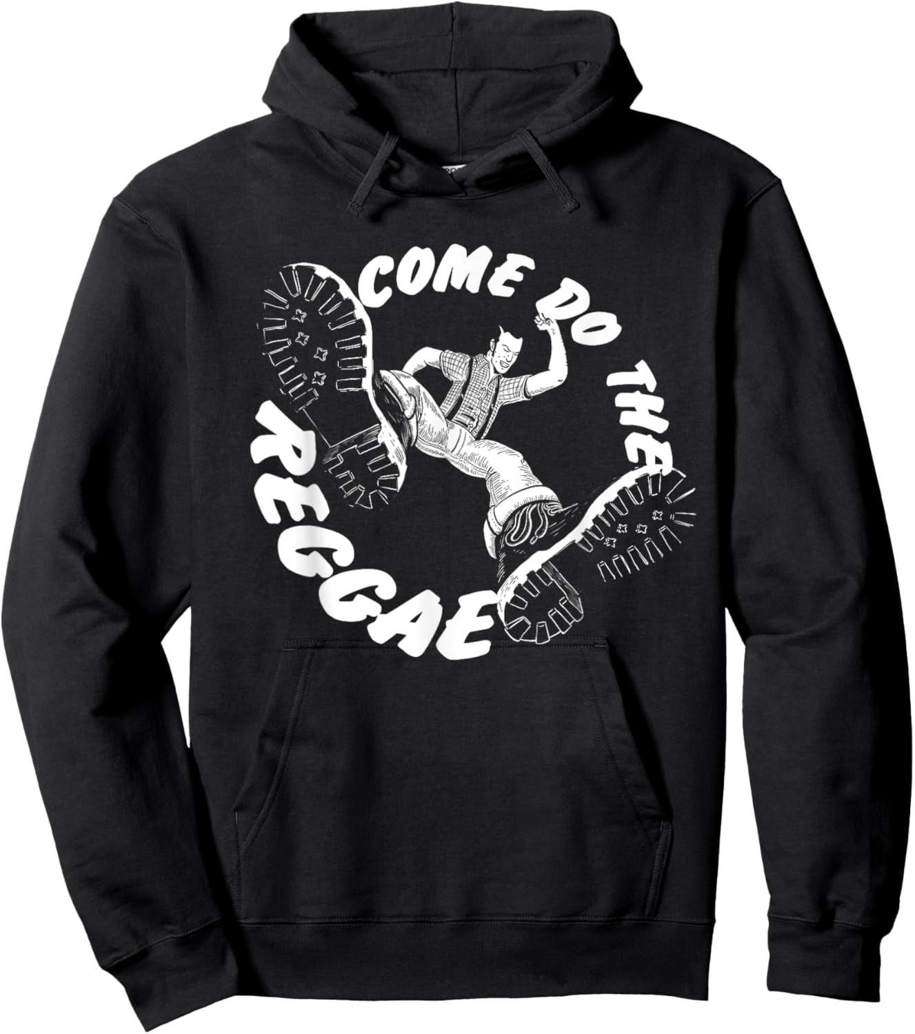 Traditional Skinhead Reggae Shirt - Ska Boss Reggae Hoodie - Hoodie | Black