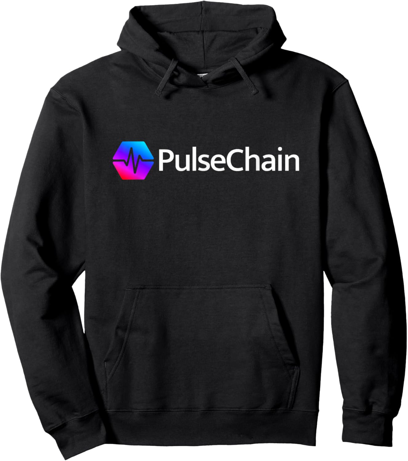 PulseChain PLS Pulse Hex Crypto Logo Cryptocurrency Hoodie - Hoodie | Black