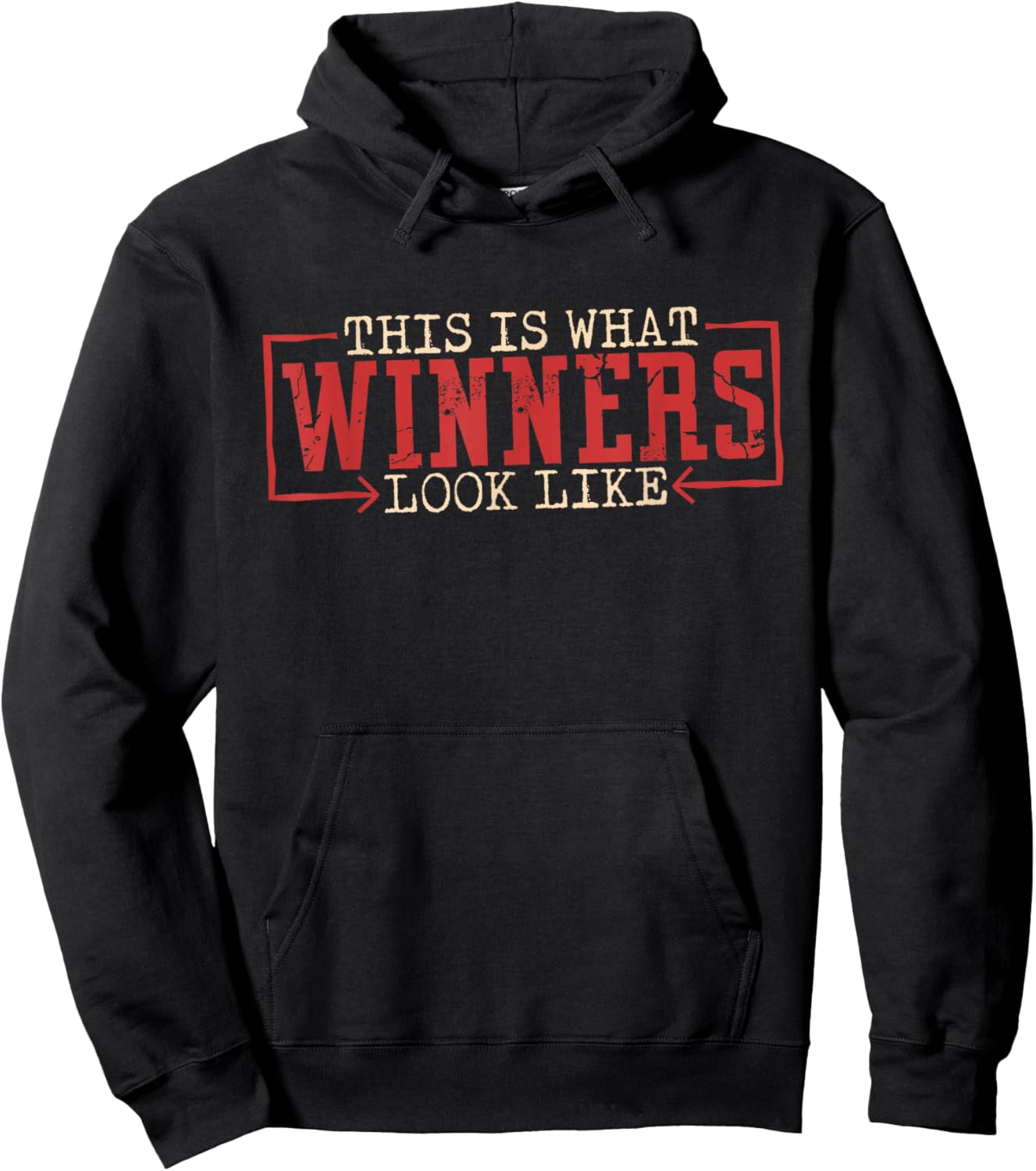 Motivation Workout & Training Winner Gifts -Adults, Kids Black Hoodie - Hoodie | Black