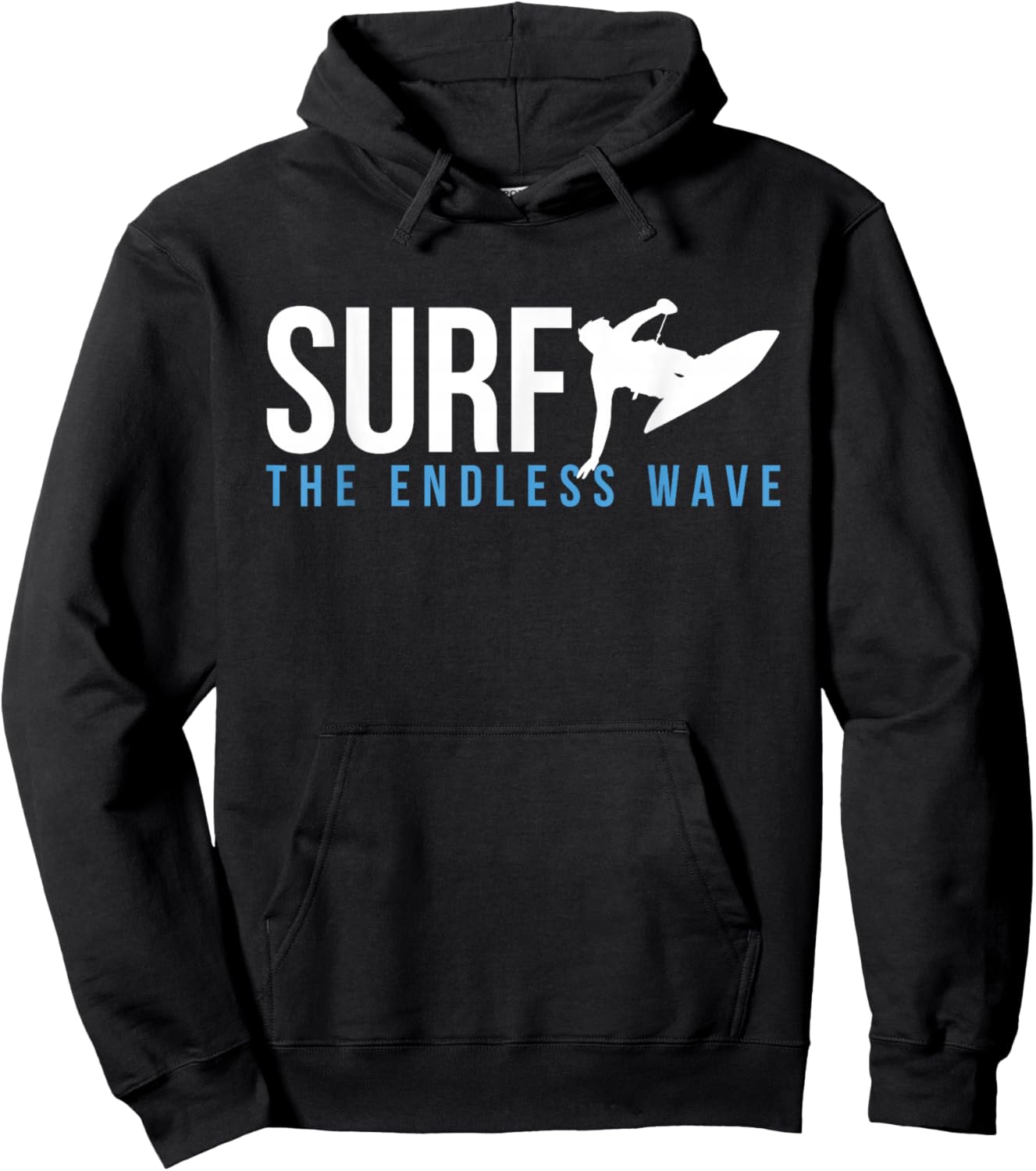 Surf The Endless Wave Wakeboard Wakeboarding Wakesurf Board Hoodie - Hoodie | Black