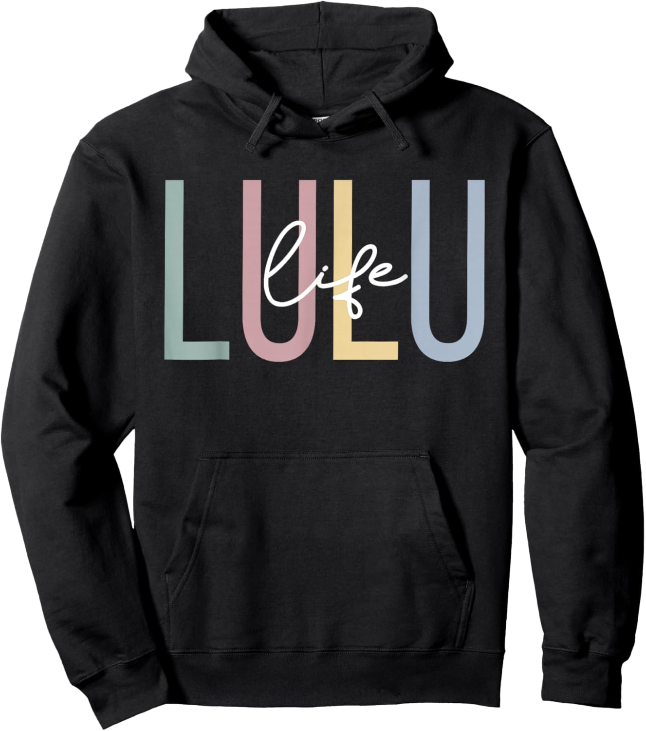 Lulu Life Lulu Grandma Boho Lulu Grandmother Hoodie - Hoodie | Black