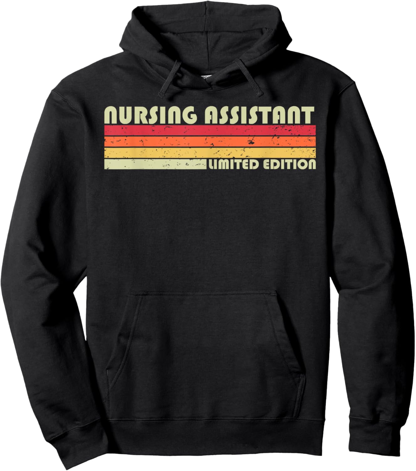NURSING ASSISTANT Funny Job Title Profession Birthday Worker Hoodie - Hoodie | Black