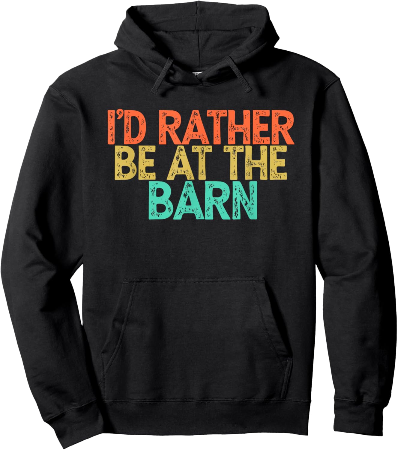 I'd Rather Be At The Barn Hoodie - Hoodie | Black