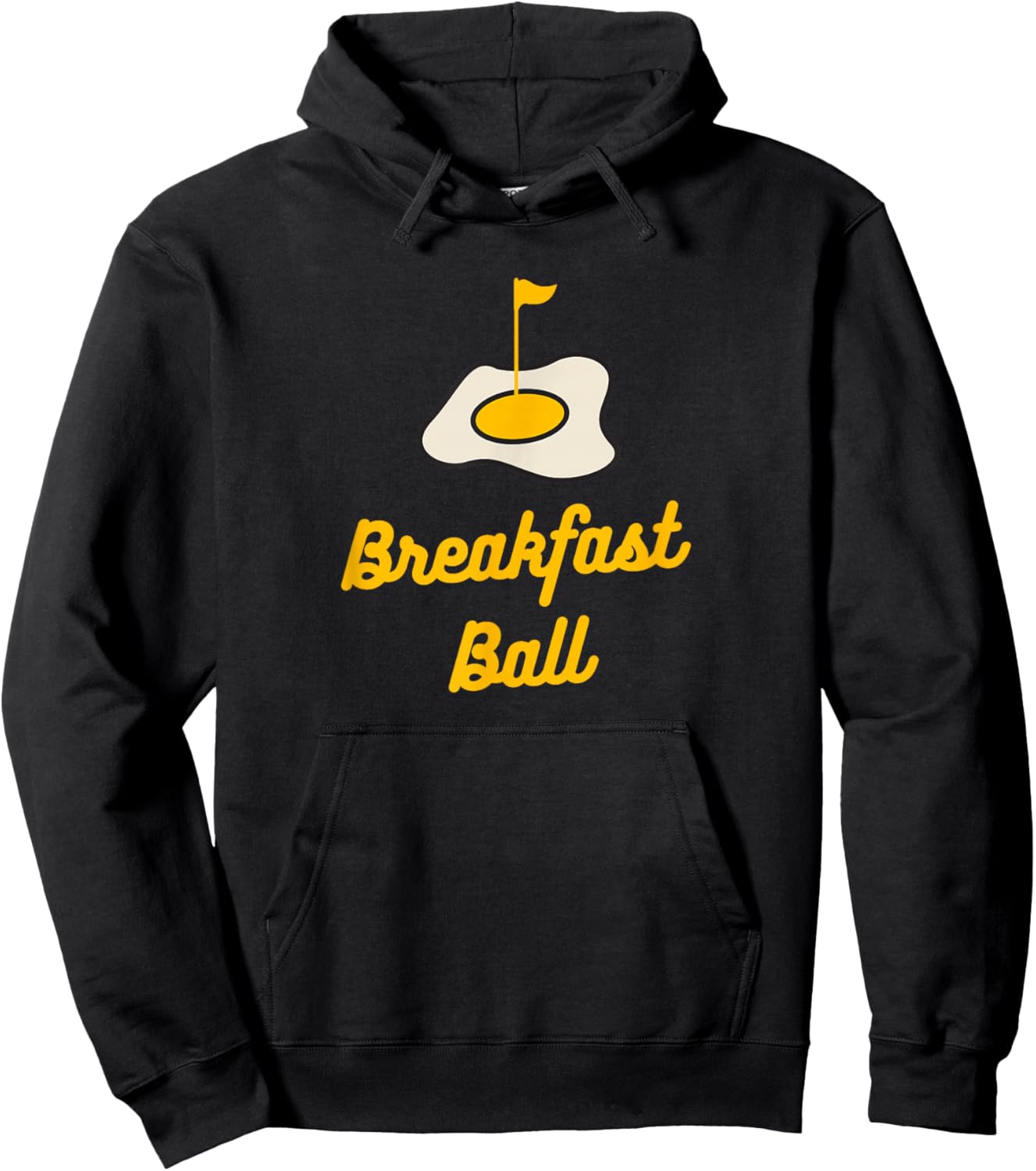 Breakfast Ball Mulligan Golf Hoodie - Hoodie | Black