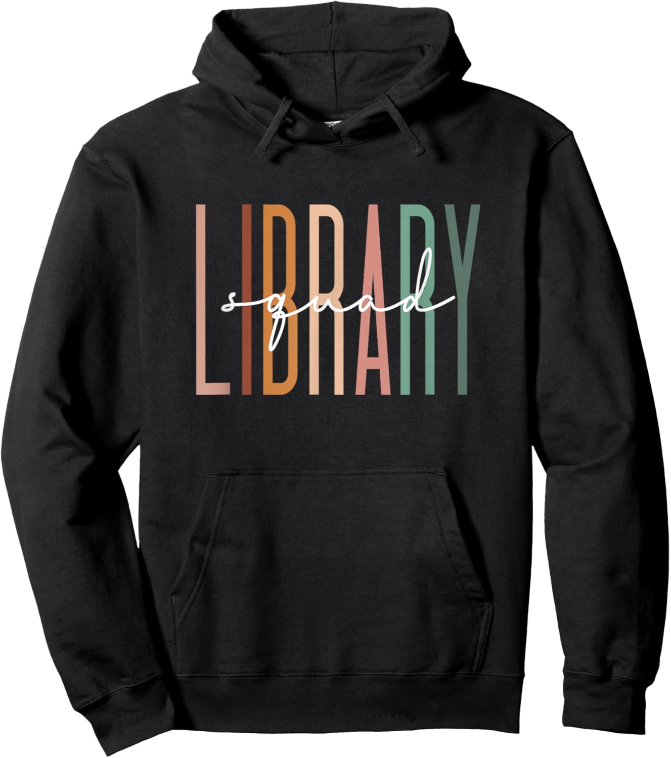 Library Squad Librarian Reading Teacher Student Book Lover Hoodie - Hoodie | Black