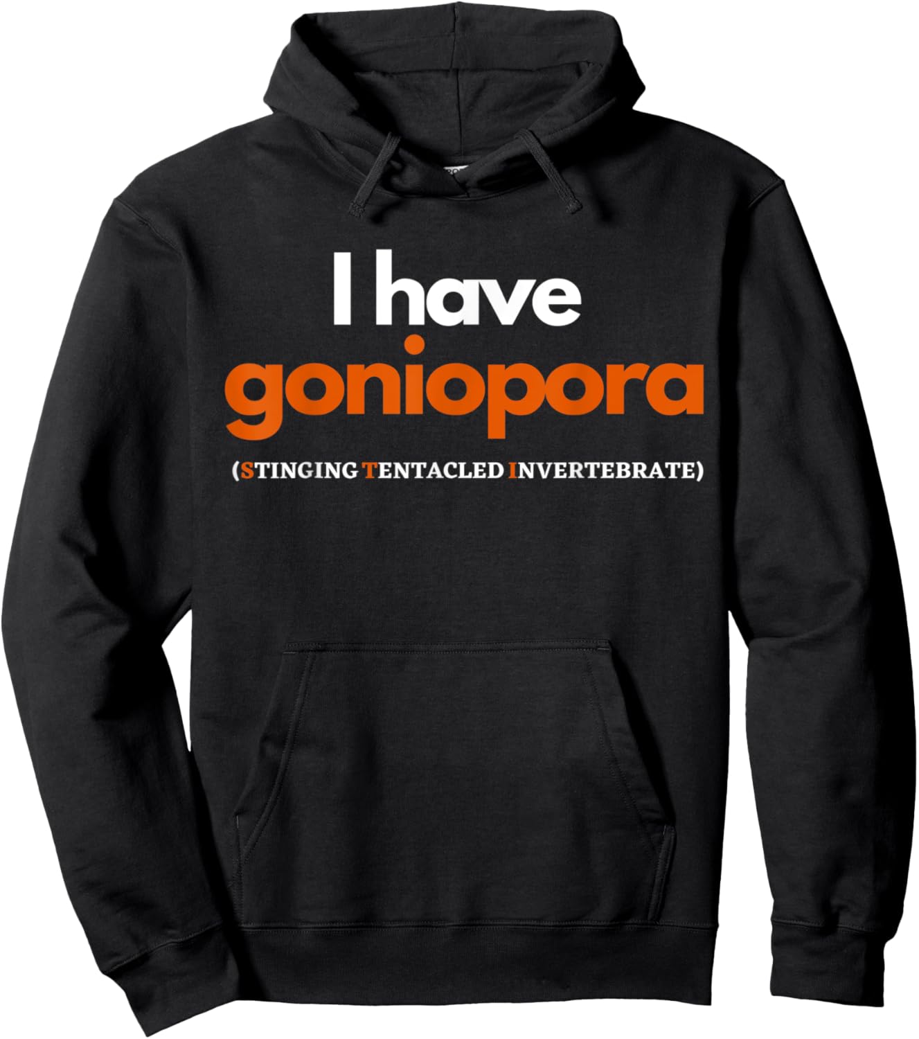 Funny Reef Aquarium Goniopora Coral Novelty Graphic Men's Hoodie - Hoodie | Black