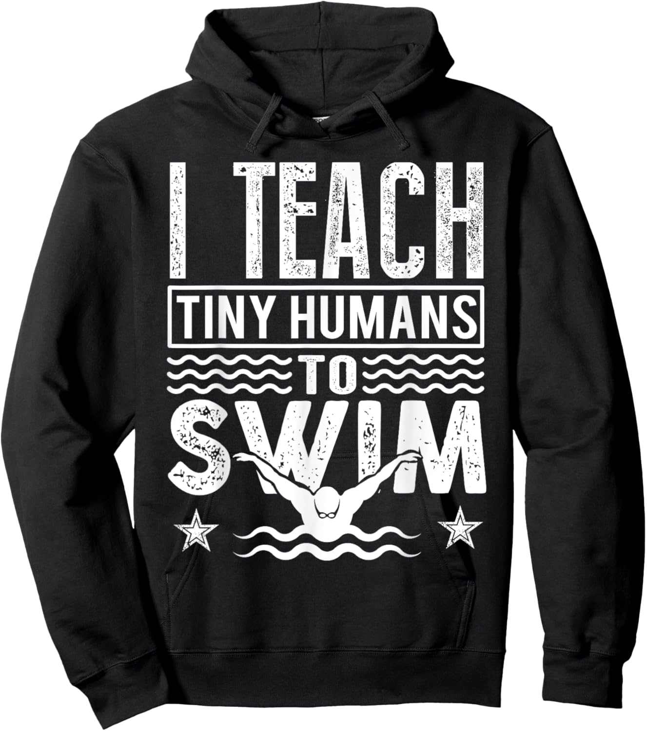 Coach Swimming Instructor I Teach Tiny Humans To Swim Kids Hoodie - Hoodie | Black