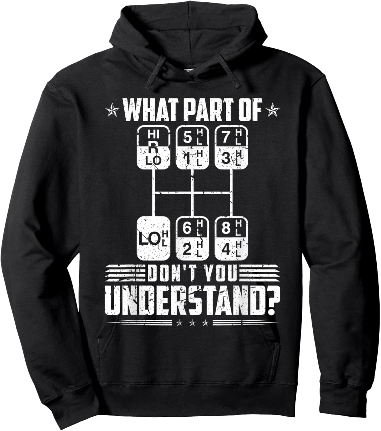 What Part Of Don't You Understand Trucker Hoodie - Hoodie | Black