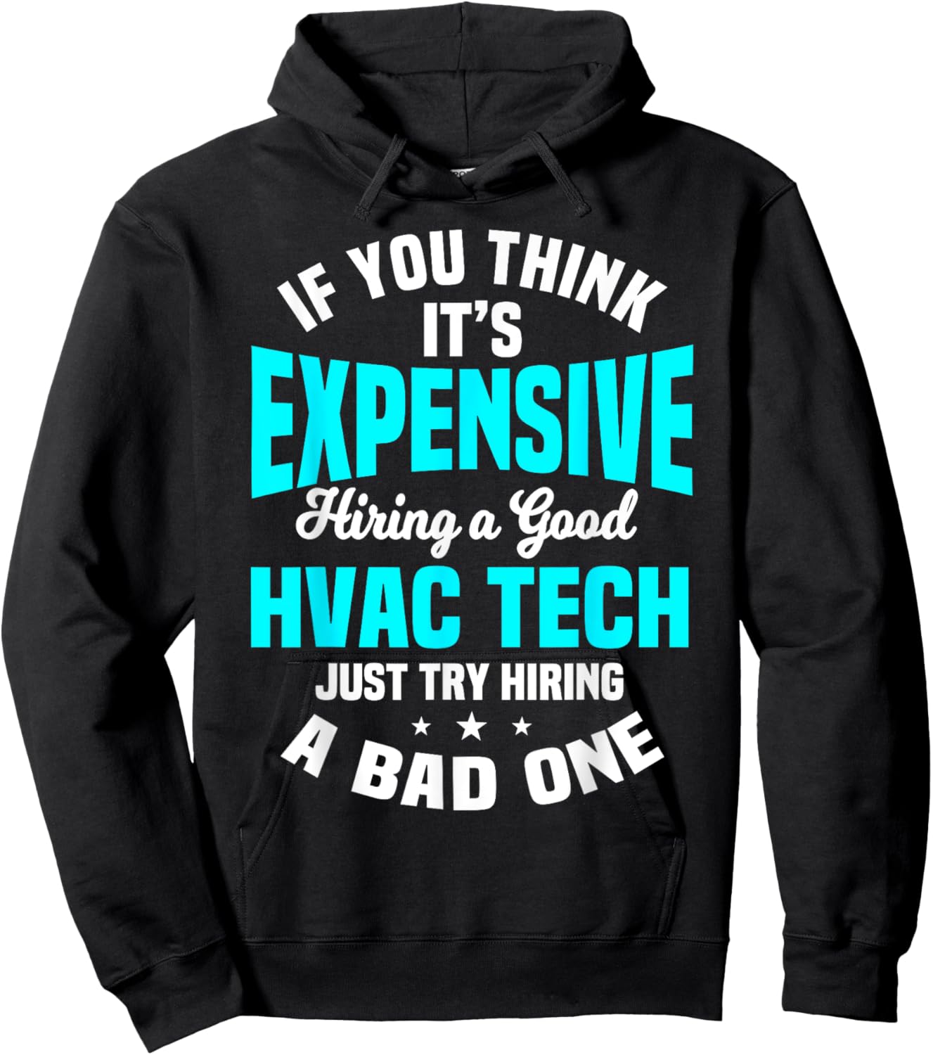 HVAC Technician Service HVACR Tech Mechanic Installer Work Hoodie - Hoodie | Black