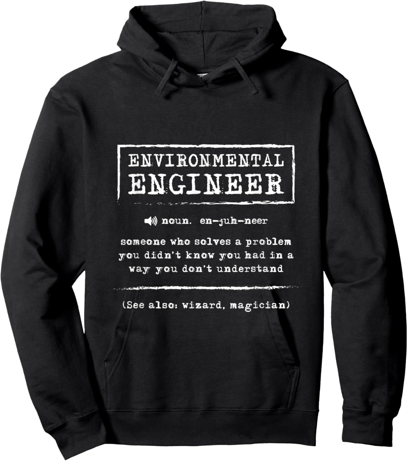 Environmental Engineer Definition Naturalist Nature Lover Hoodie - Hoodie | Black