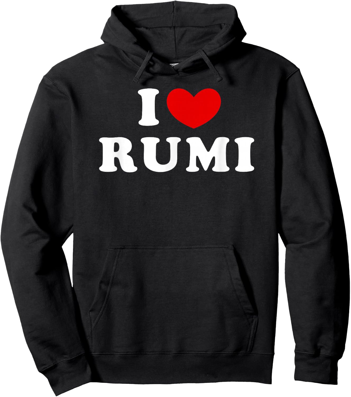 I Love Rumi, I Heart Rumi Hoodie - Hoodie | Black