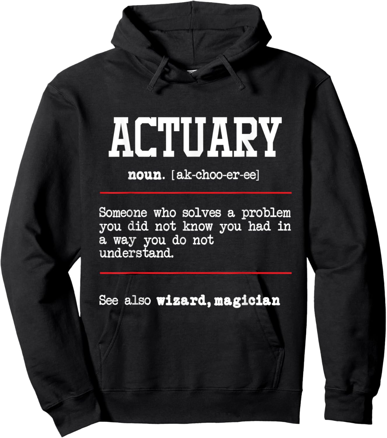 Actuary - Actuarial Analyst Data Scientist Math Teacher Hoodie - Hoodie | Black