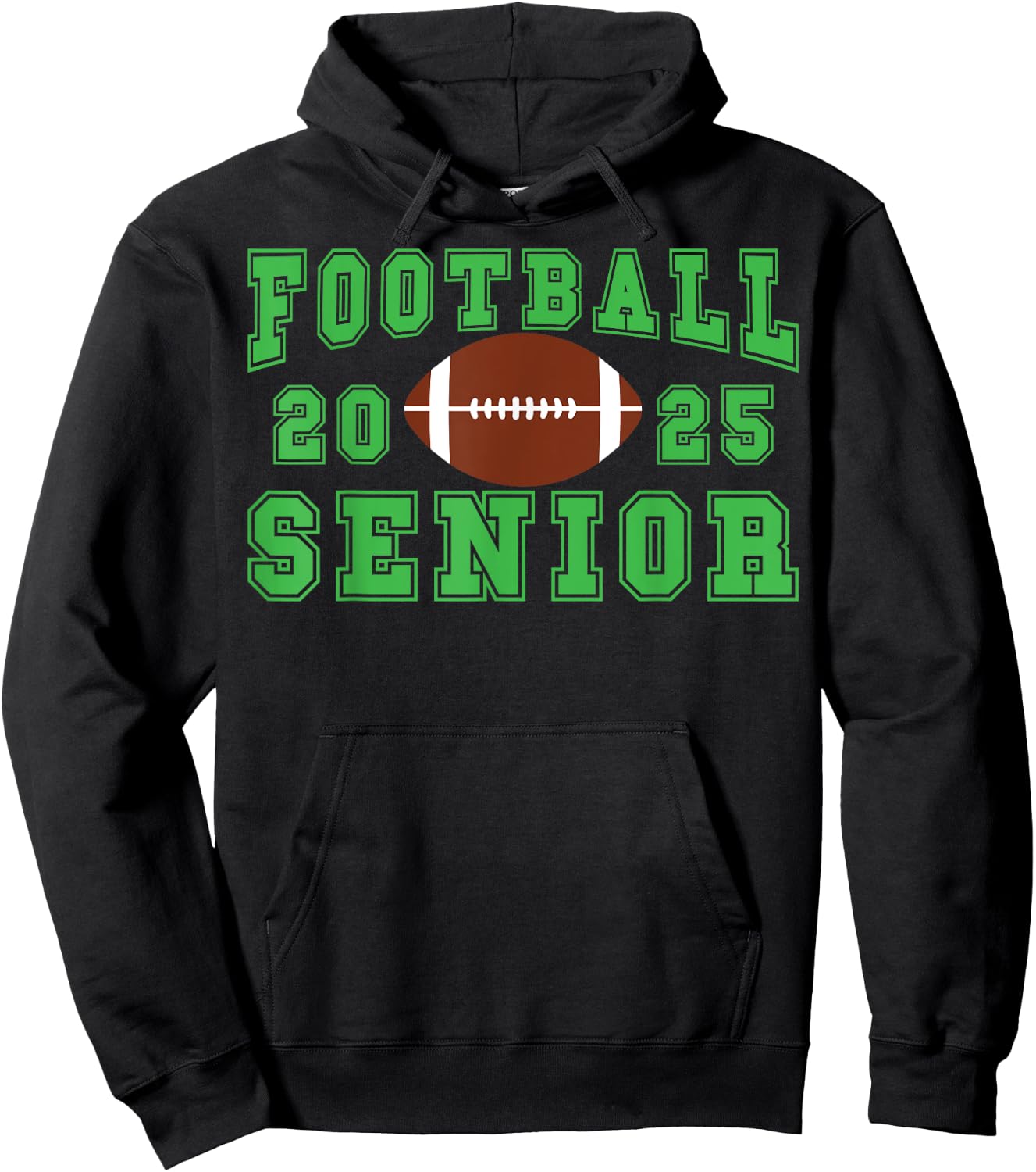 Football Senior Night Football Senior 2025 Graduation 21 Hoodie - Hoodie | Black