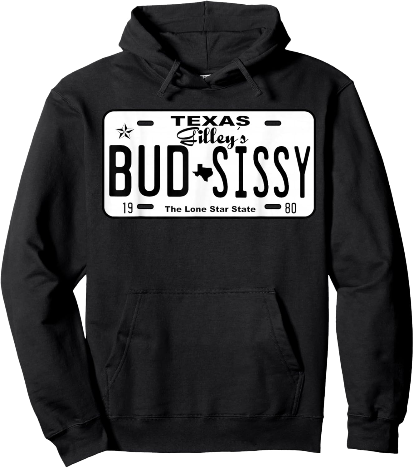 Country Love Gilley's Bud N Sissy Texas Cowboy License Gift Hoodie - Hoodie | Black