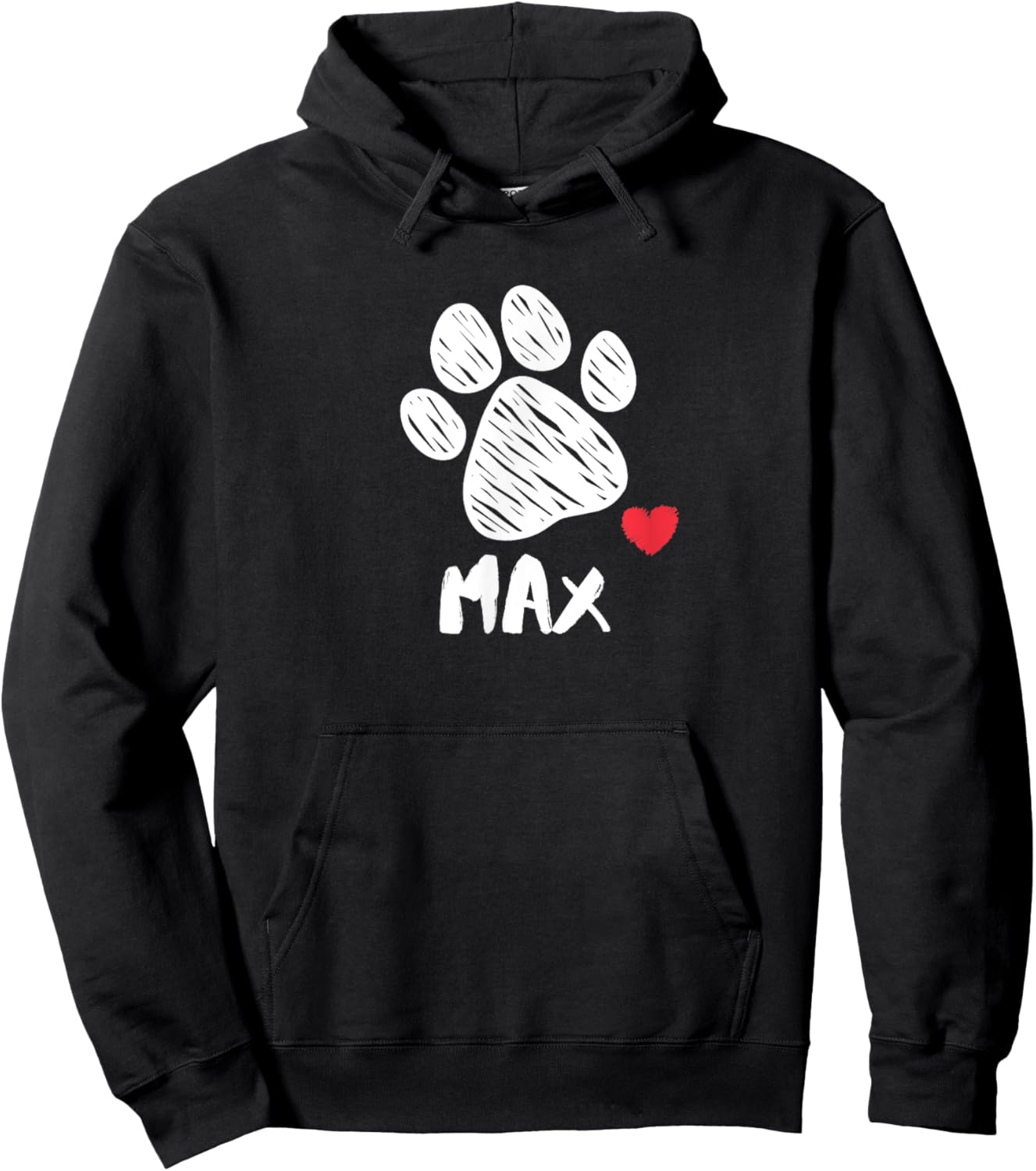 Max My Dog Max I love My Dog Max Puppy Love Dog Lover Men Women Girls Kids Hoodie - Hoodie | Black