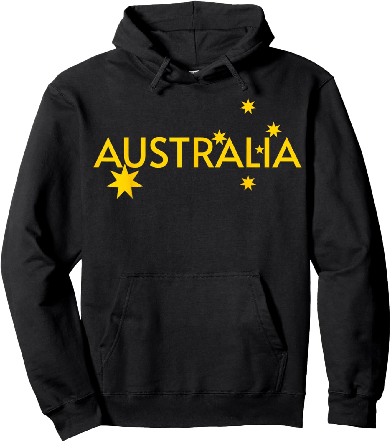 Australia Flag Jersey Hoodie - Hoodie | Black