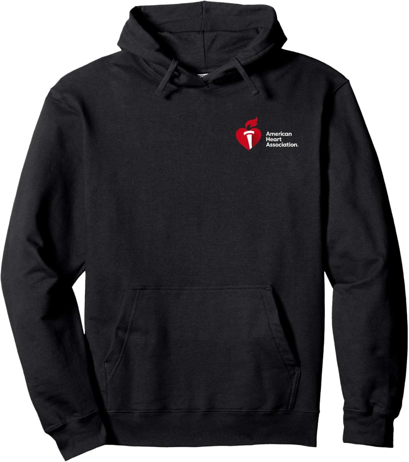 American AHA - Men's Black Classic Fit Short Sleeve - Small Hoodie - Hoodie | Black